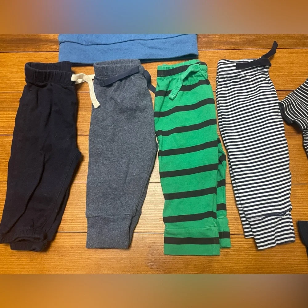 GAP Baby 10 Piece Clothing Set - Blue, Green, Navy Size 3-6 Months